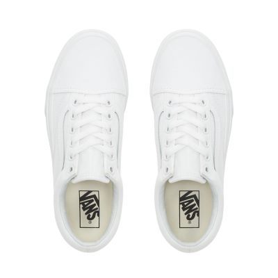 Vans Old Skool Platform - Kadın Platform Ayakkabı (Beyaz)